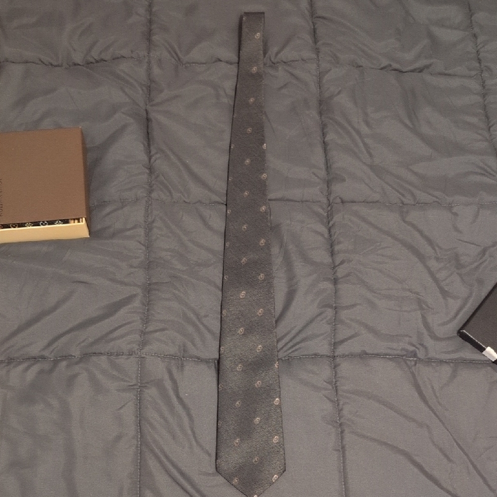 Authentic Saint Laurent Mens Tie Made In France